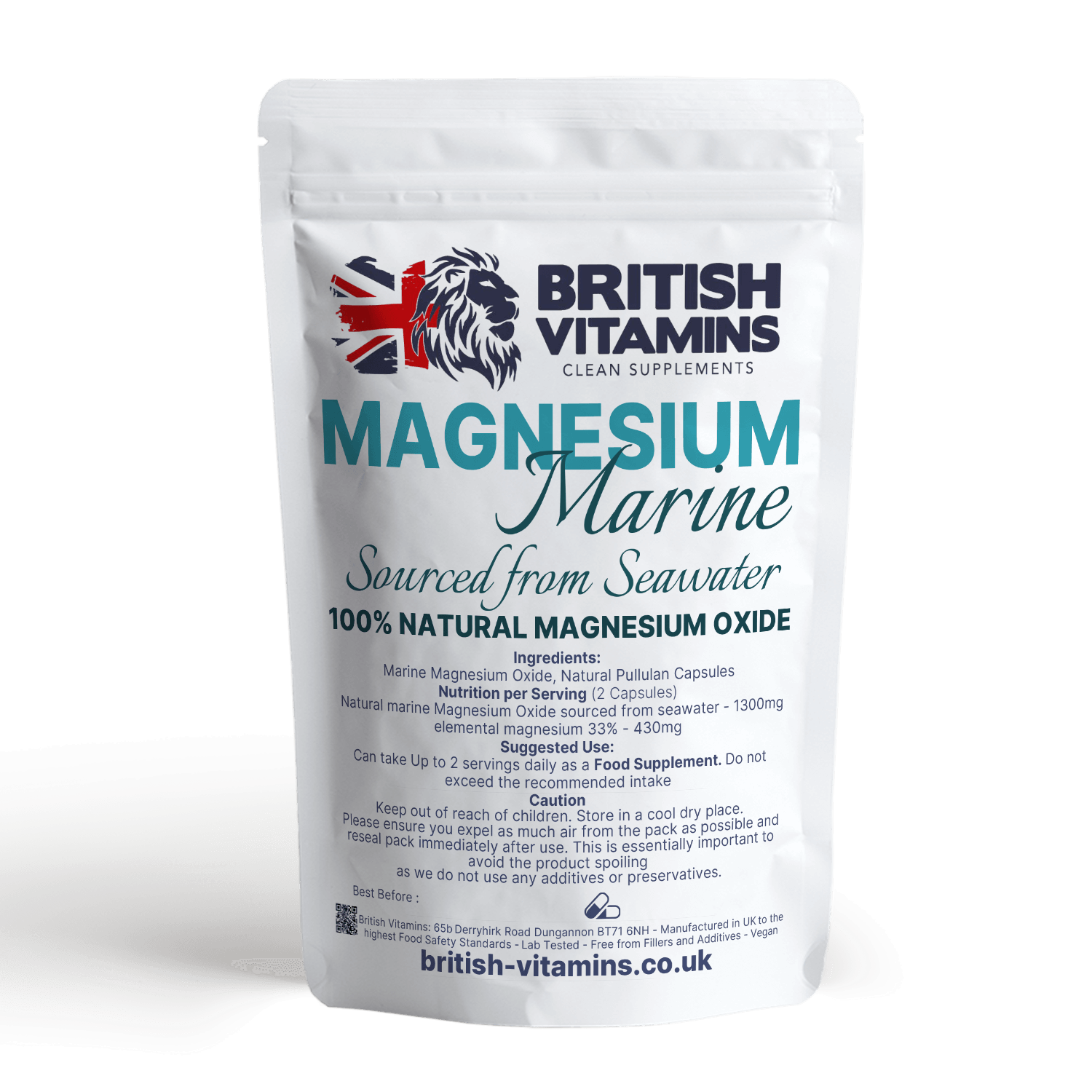 Magnesium Marine Natural Bio Active sourced from seawater Health & Beauty:Vitamins & Lifestyle Supplements:Vitamins & Minerals British Vitamins   