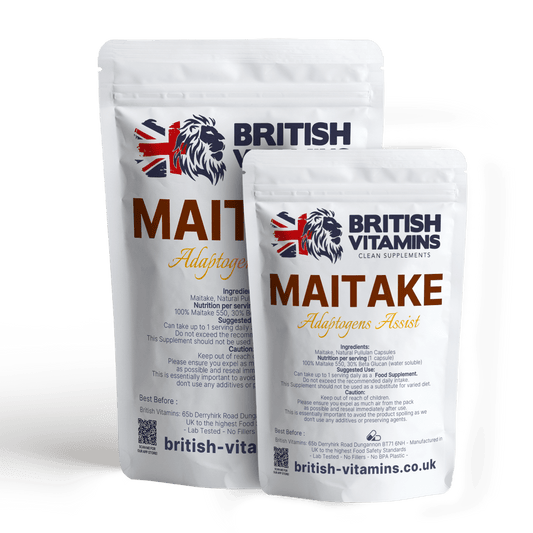 Maitake Mushroom 30% Beta Glucan Food Supplement British Vitamins   