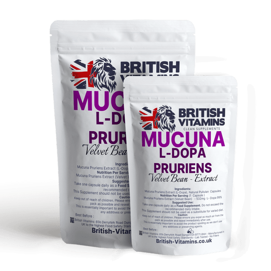 Mucuna Puriens Extract Capsules Health & Beauty:Vitamins & Lifestyle Supplements:Vitamins & Minerals British Vitamins 5 Capsules ( Sample )  