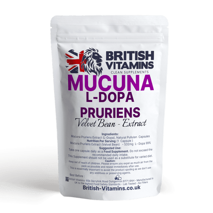 Mucuna Puriens Extract Capsules Health & Beauty:Vitamins & Lifestyle Supplements:Vitamins & Minerals British Vitamins 5 Capsules ( Sample )