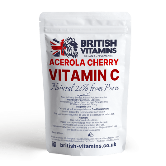 Vitamin C from Natural Extract  Acerola Cherry 850mg Health & Beauty:Vitamins & Lifestyle Supplements:Vitamins & Minerals British Vitamins   