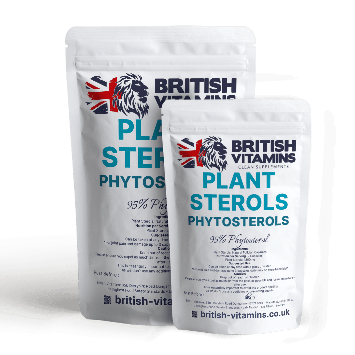 Plant Sterols Phytosterols Vegan Capsules Food Supplement British Vitamins 5 Capsules ( Sample )  