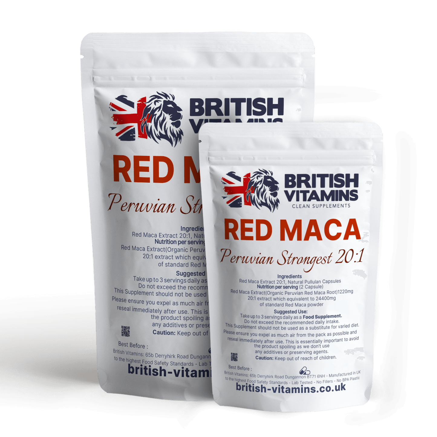 Red Maca Potent Extract equivalent to 6,100mg Health & Beauty:Vitamins & Lifestyle Supplements:Vitamins & Minerals British Vitamins 5 Capsules ( Sample )  