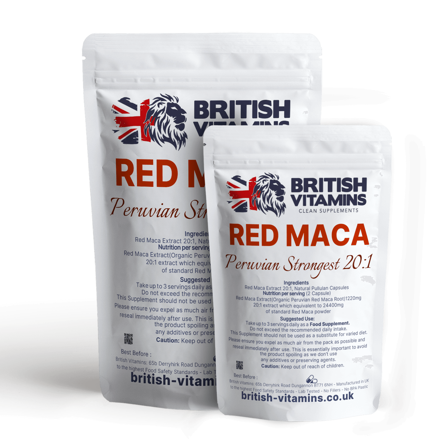 Red Maca Potent Extract equivalent to 6,100mg Health & Beauty:Vitamins & Lifestyle Supplements:Vitamins & Minerals British Vitamins 5 Capsules ( Sample )  