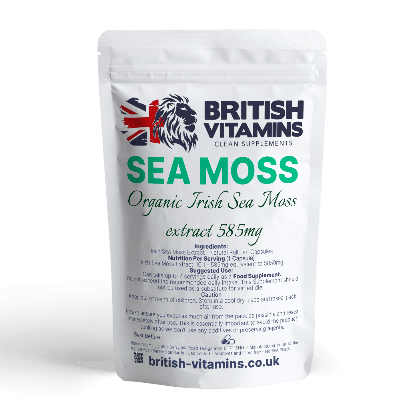 Irish Sea Moss Extract 10:1 585mg = 5850mg Health & Beauty:Vitamins & Lifestyle Supplements:Vitamins & Minerals British Vitamins   