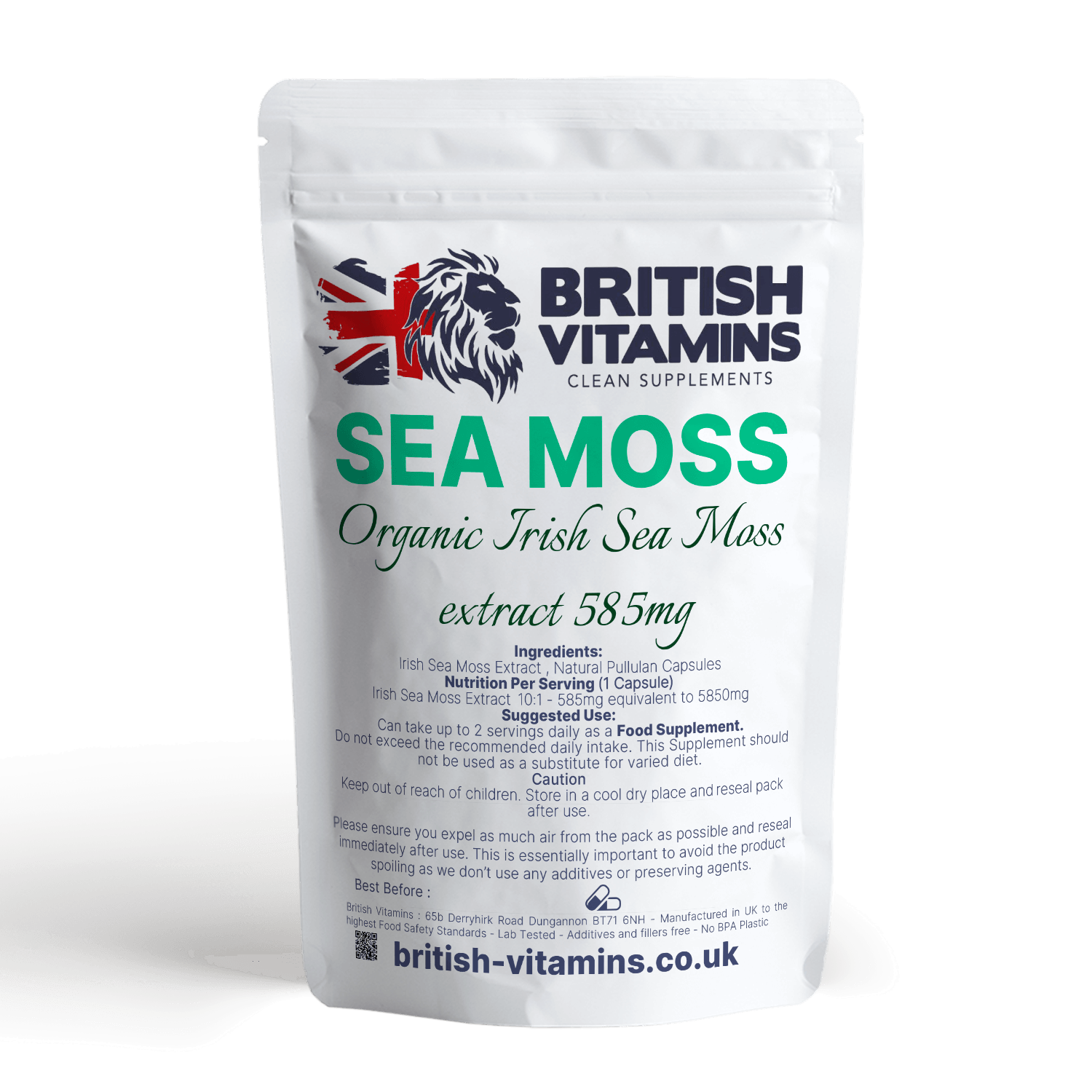 Irish Sea Moss Extract 10:1 585mg = 5850mg Health & Beauty:Vitamins & Lifestyle Supplements:Vitamins & Minerals British Vitamins   