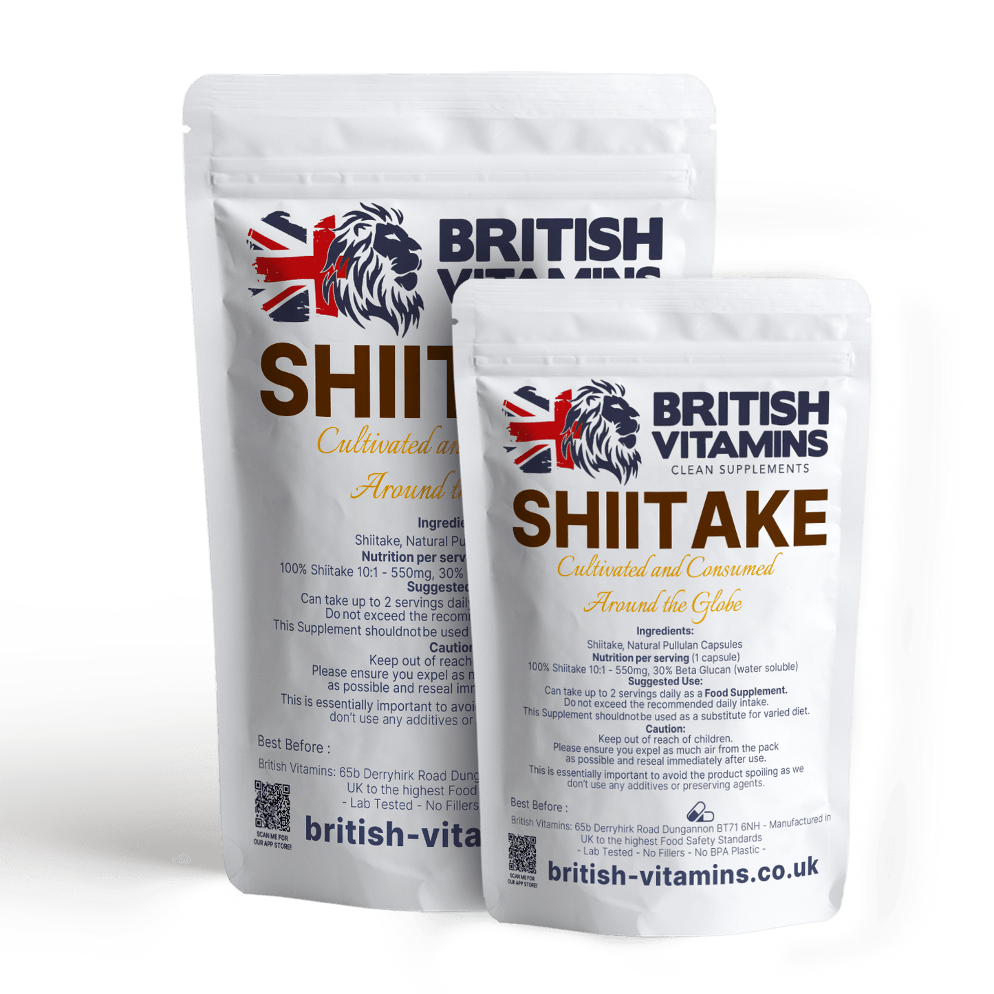 Shiitake Mushrooms 30% Beta D Glucan Health & Beauty:Vitamins & Lifestyle Supplements:Vitamins & Minerals British Vitamins   