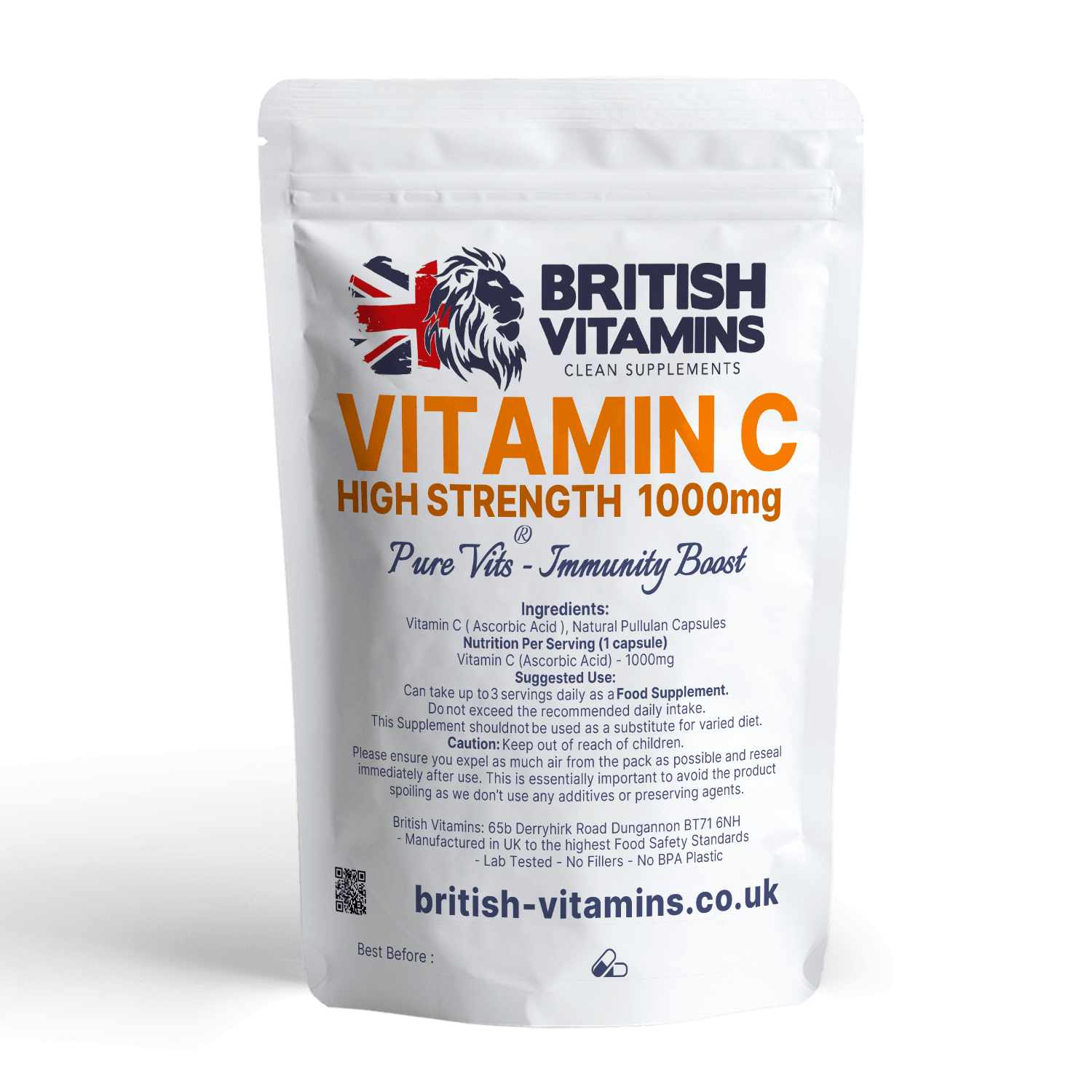 Vitamin C Liposomal 1000mg Health & Beauty:Vitamins & Lifestyle Supplements:Vitamins & Minerals British Vitamins 5 capsules  