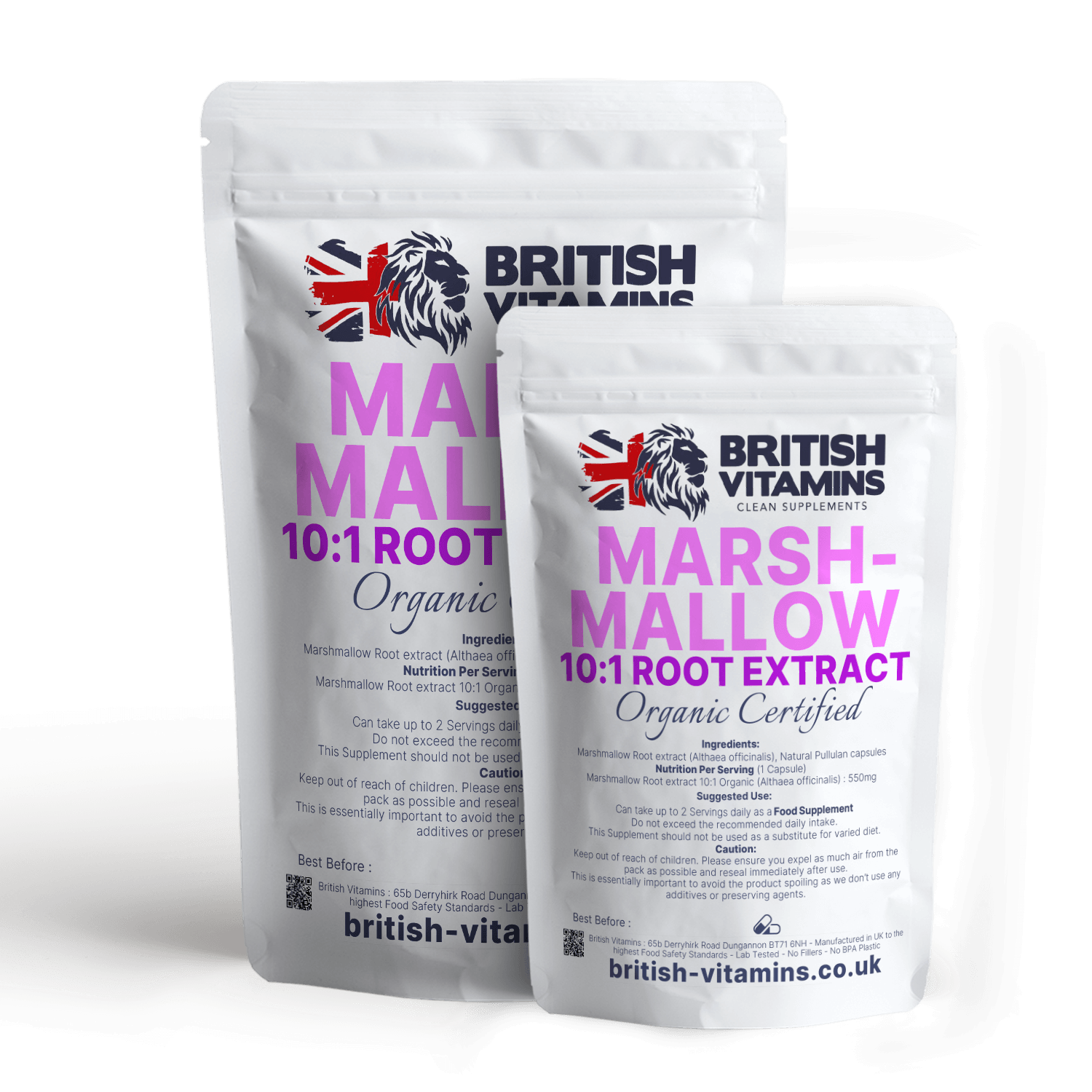 Marshmallow Root Extract 10:1 extract Health & Beauty:Vitamins & Lifestyle Supplements:Sports Supplements:Protein Shakes & Bodybuilding British Vitamins 5 capsules  